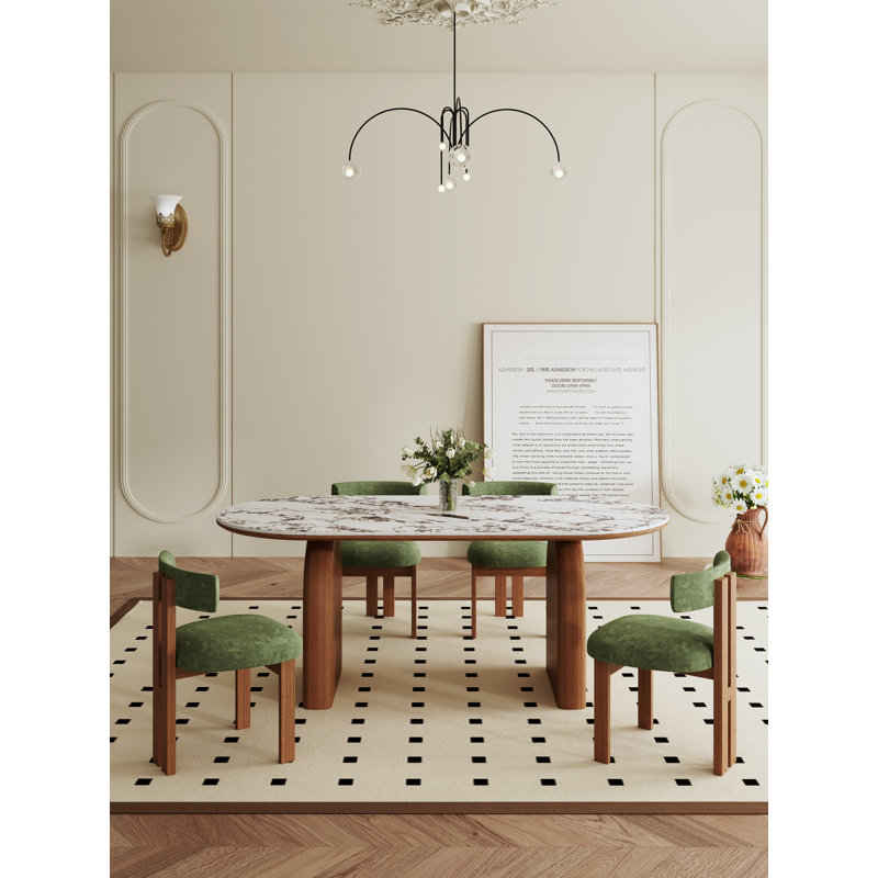 Gimora Dining Table, 30" H x 71" W x 31.5" D