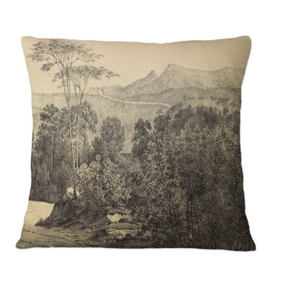 Nature Of South America Old Image X - Traditional Printed Throw Pillow