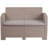 Alderman Faux Rattan Loveseat with All-Weather Cushions-1877930298