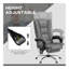 Fauteuil de bureau Vibration Massage avec chaleur, repose-pieds, gris
