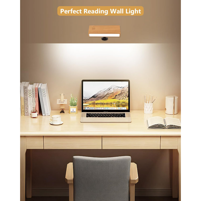 Wall Sconces Set of Two - Wireless Wall Lights for Bedroom