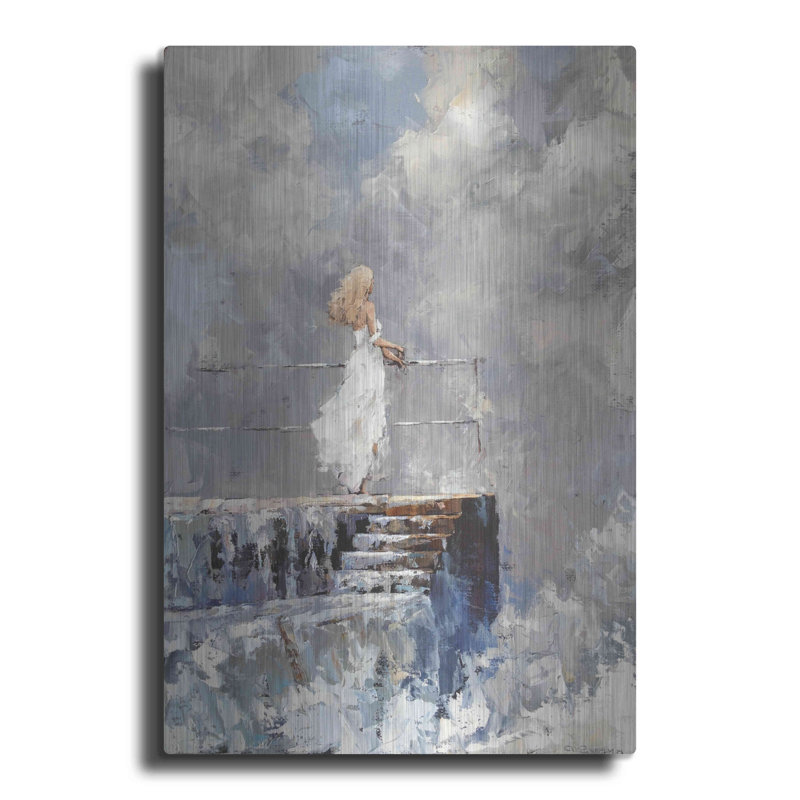 «The Storm» par Alexander Gunin, Met, impression sur métal sans cadre, L 16 po x H 24 po
