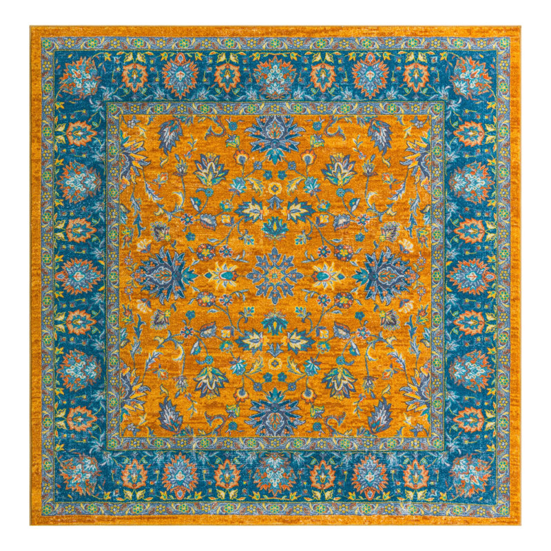 Tapis décoratif, Carré 7 pi 10 po