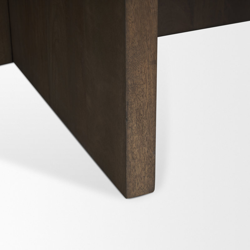 Table basse Lotus, Brun foncé