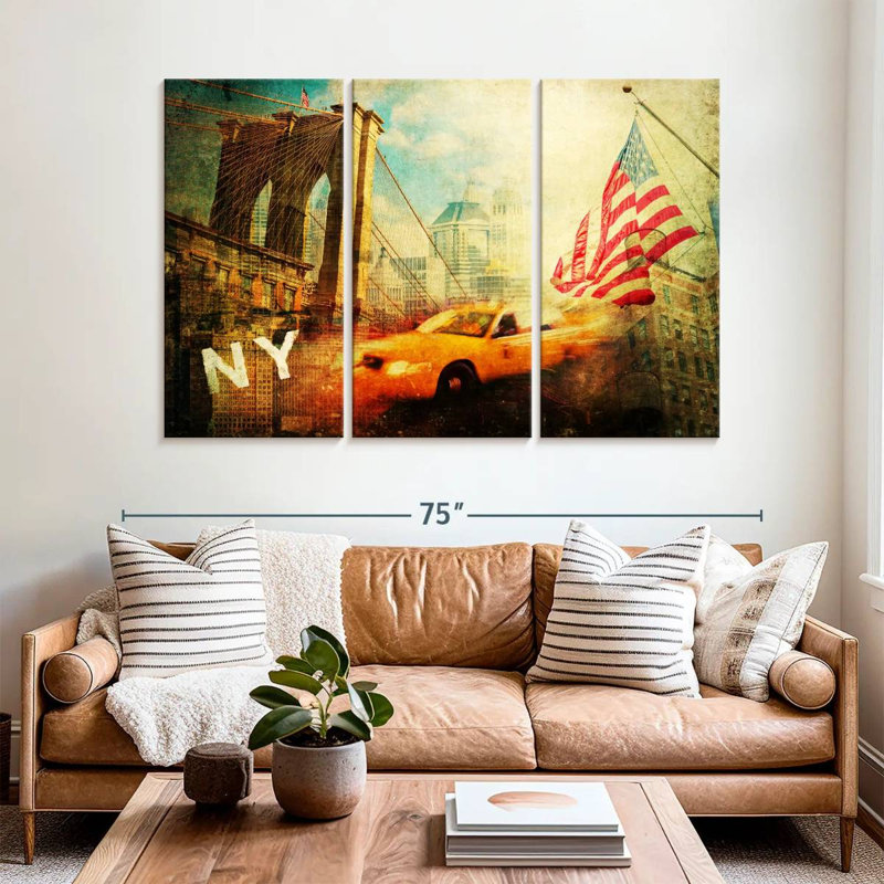 Symboles de Nicci de New York, H 42 po x l 65 po