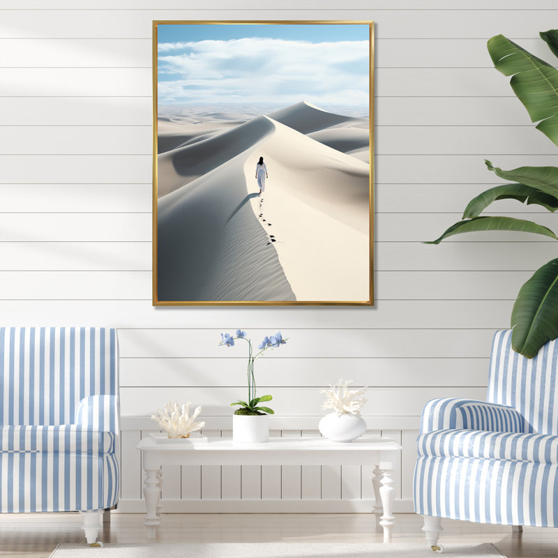 Beach Coastal Reverie I - Imprimé, H 20 po x l 12 po x P 1 po, Cadre flottant doré