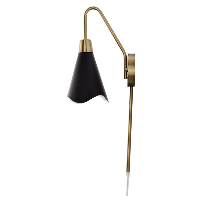 Kanako Armed Sconce, Matte Black