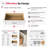Natural Oak 19.5" Floor-Mounted Closet Section with 1 Clothing Rod & 2 Shaker Drawers-136928597-136928601