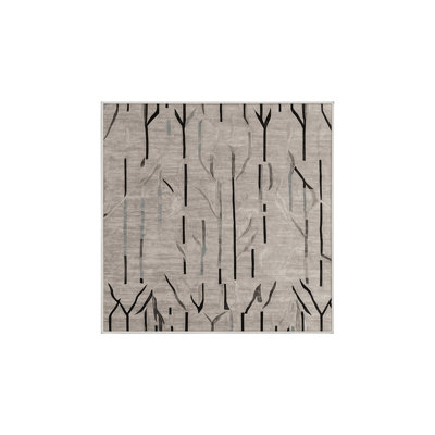 Tapis beige soyeux et moelleux