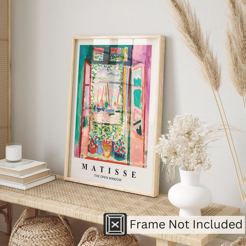 «Architecture and Buildings Henri Matisse The Open Window Bohemian», reproduction d'art non encadrée, H 16 po x l 12 po