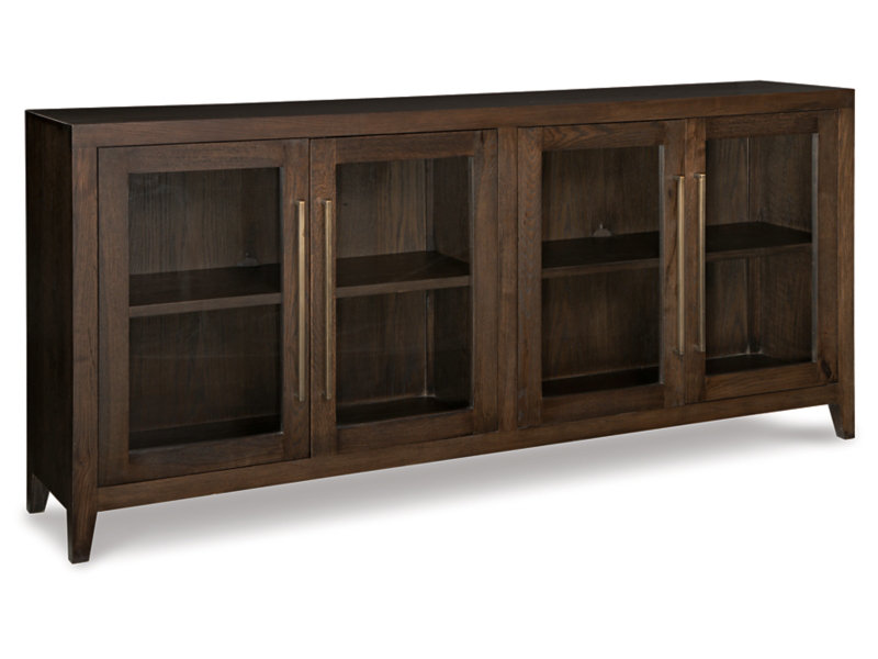 Buffet en bois massif avec meuble télé en bois de pin brun