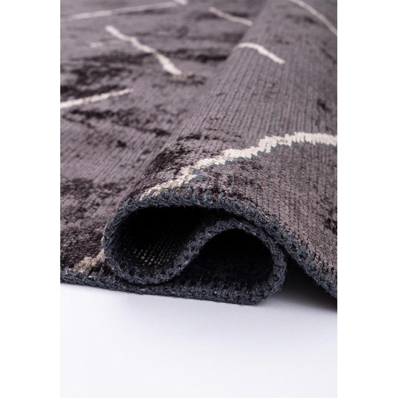 Rakip Abstract Hand Loom Indoor / Outdoor Area Rug, Rectangle 7'10" x 11'1"