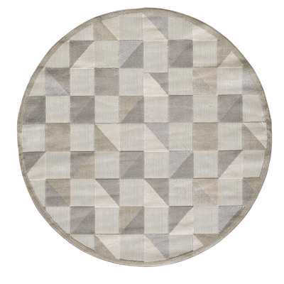Tapis d'intérieur / extérieur à carreaux Hesselbein