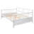 Full Size Wooden Daybed with Support Legs, Sofa Bed Frame with Storage Space, Solid Construction for Bedroom & Living Room, White-118487000