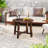 2 Pcs Outdoor Side Table With Solid Wood Structure Small Round Coffee Table