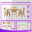 Ensemble de table de salle à manger 5 pièces à structure en bois d'hévéa massif avec chaises rembourrées, d'une longueur de 59 pouces-1146448144