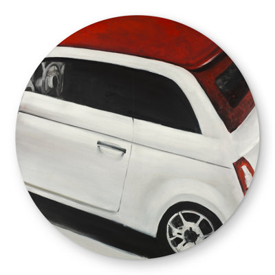 Italian Red and White Car Rug | Man Cave Outdoor Decor