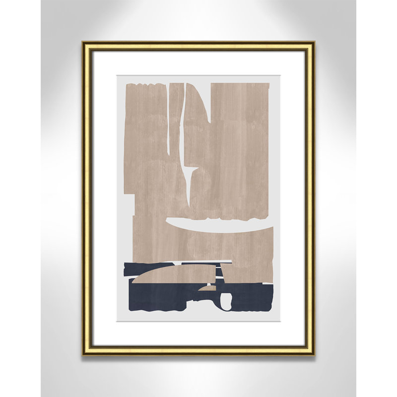 Impression «Deep Golden Brown I» par Cartissi, 18.25'' W x 24.25'' H, Imprimé mat, Gold Classic