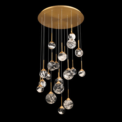 Quest 21 Light Crystal LED Multi-Light Pendant