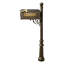 Poteau décoratif encastré 61 "H Lewiston Mailbox
