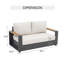 Causeuse de patio avec coussins
