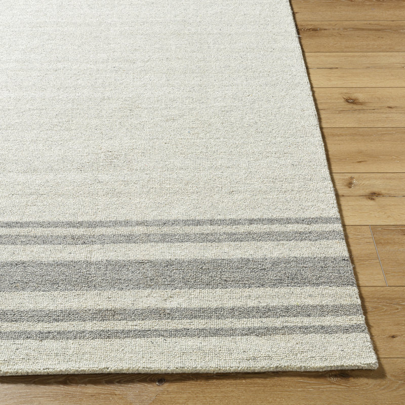 Romano Handmade Wool Striped Area Rug, Rectangle 2' x 3'