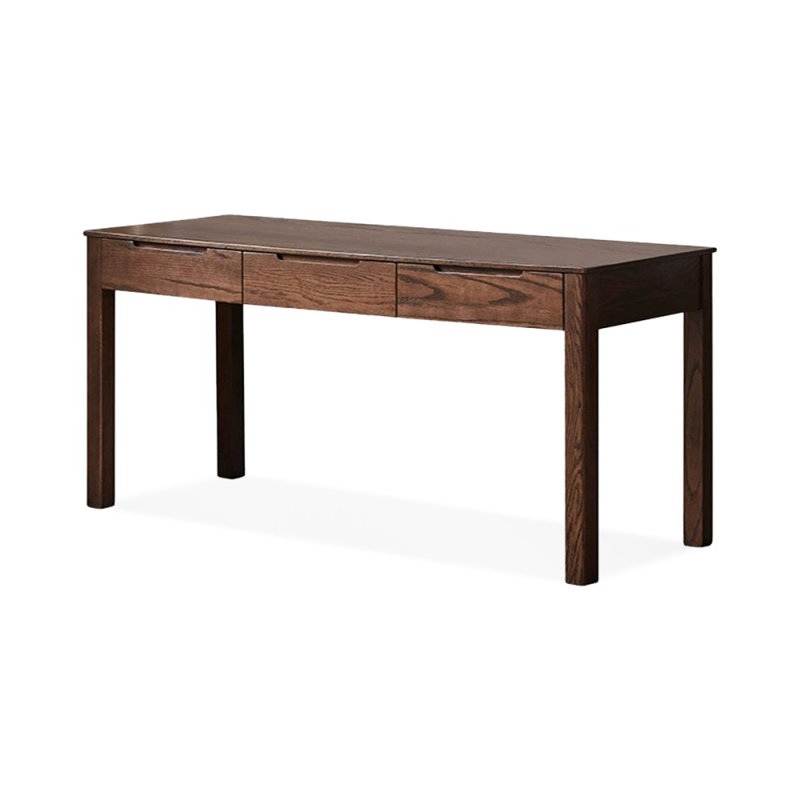 Black Walnut Color Rectangular Solid Wood desks, 29.92" H x 62.99" W x 23.62" D