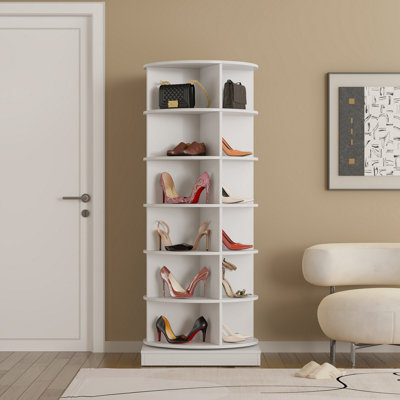 360 Rotating Shoe Cabinet 6 Layers