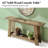 Narrow Sofa Table,Two-Tier Console Table,Wooden Entryway Table