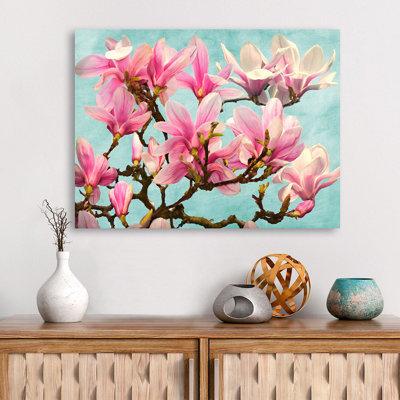 Magnolia Branch by Luca Villa - Wrapped Canvas Art Prints