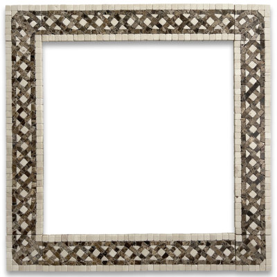 Carreau de mosaïque en marbre 2,5 po x 12 po
