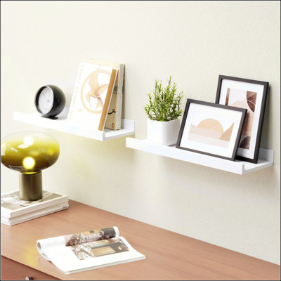 Ensemble de 2 tablettes flottantes murales