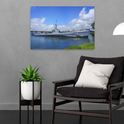 Uss Bowfin, A Balao-Class Submarine, Now A Museum At Pearl Harbor National Monument On Oahu, Hawaii, Usa Contemporary Architecture Wall Art