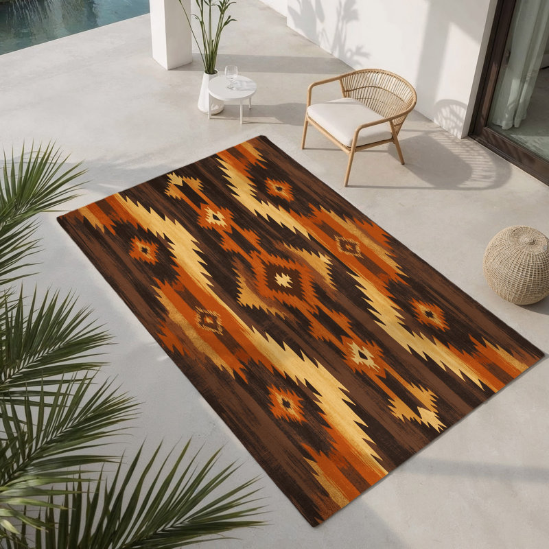 Tapis intérieur et extérieur Path of Ancestors, Rectangle 9' x 12'