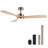 52" Brechter 3-Blade LED Ceiling Fan with Light and Remote-180556928