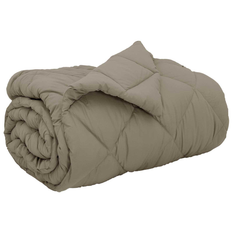  Winter Duvet Light Grey 220 X 135 Cm Microfiber, 140 x 200 cm