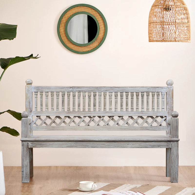Derekshan Solid Wood Bench