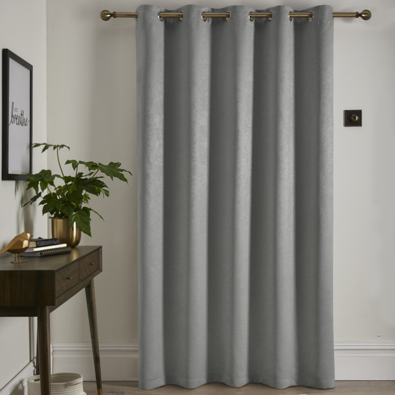 Strata Semi Sheer Curtains, Silver