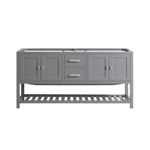 Monaco 72-in Bathroom Vanity Base Cabinet without Top