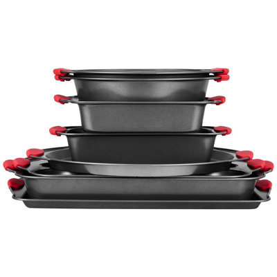 VEVOR 9 Piece Non-Stick Steel Bakeware Set