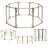 25.6'' H 8 Panel Metal Exercise Pen With Door