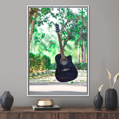 Affiche d'art personnalisée sur toile pour les mélomanes avec art mural de guitare pour chambre de bébé