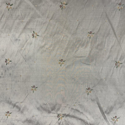 Inessa Fabric | Floral Embroidered with Jewels Silk Fabric | Drapery & Curtain Fabric