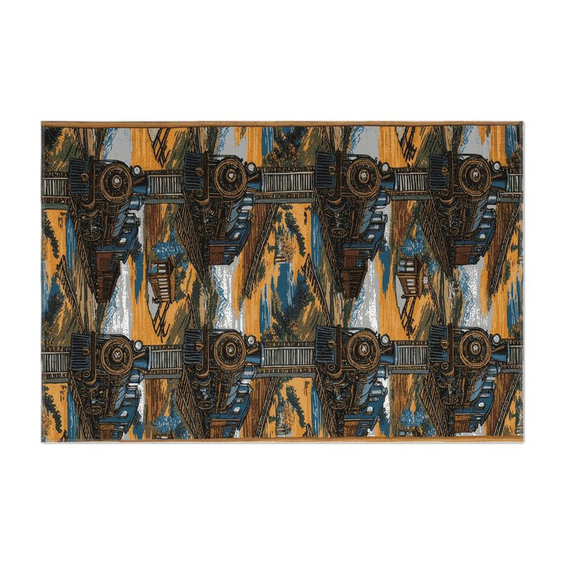 Tapis intérieur et extérieur brun Transport, Rectangulaire 2 pi x 3 pi