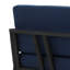 Causeuse d'extérieur en bois de teck avec coussin et accoudoirs Clinkscales-114983542-114983543