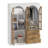 57.5''W Wardrobe With Hanging Pole And Drawers