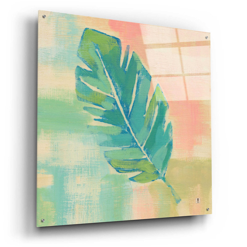 «Beach Cove Leaves III» par Studio Mousseau, H 36 po x l 36 po x P 0,2 po