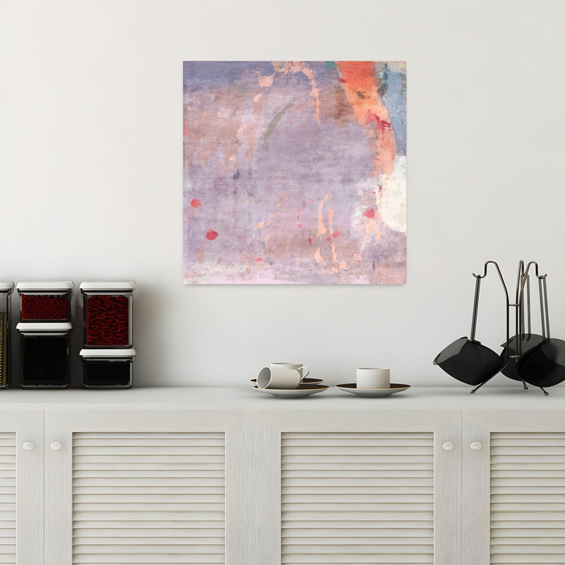 Art contemporain abstrait, H 18 po x l 18 po