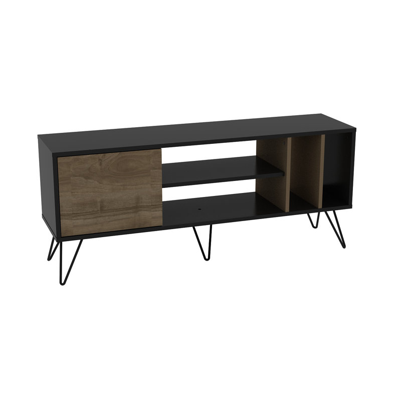 Mistico TV Stand for TVs up to 60", Walnut/Black