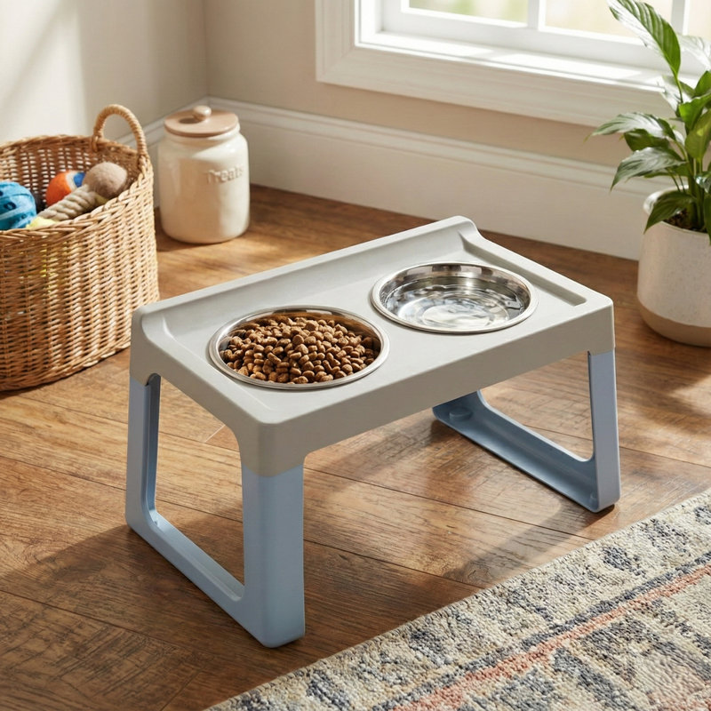 LILLE Elevated Feeder, Blue